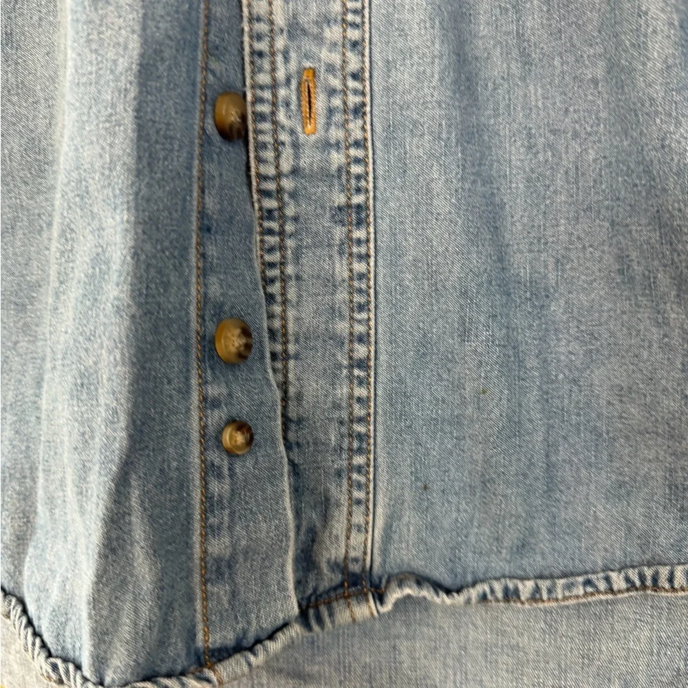 Wrangler Riggs Workwear  Denim Button Down Shirt Cotton / xlarge